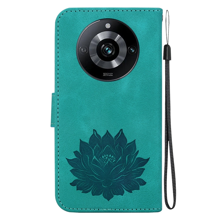 For Realme Narzo 60 Pro Lotus Embossed Leather Phone Case