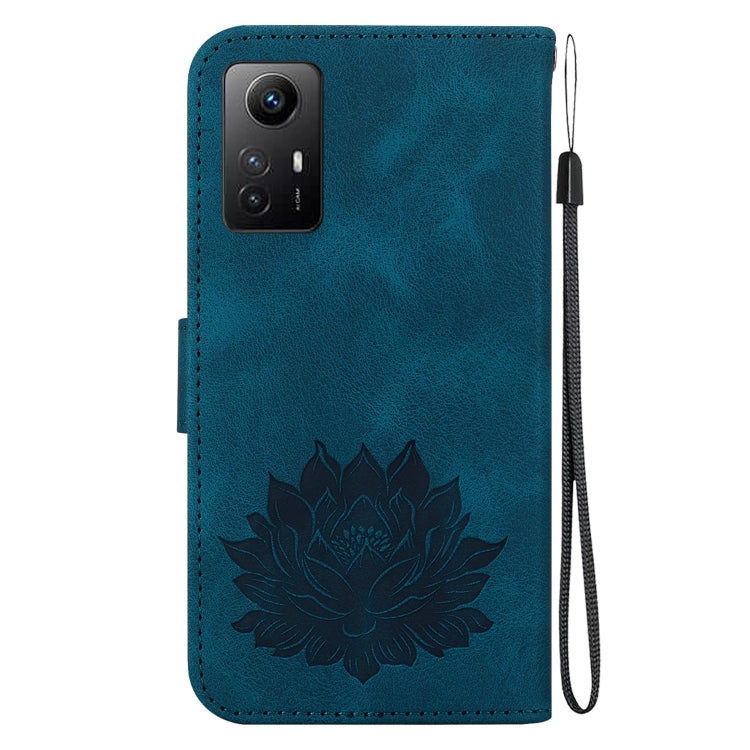 For Xiaomi Redmi Note 12S Lotus Embossed Leather Phone Case