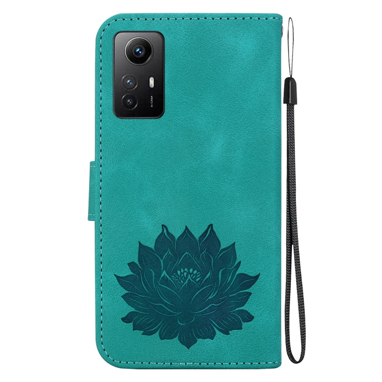 For Xiaomi Redmi Note 12S Lotus Embossed Leather Phone Case