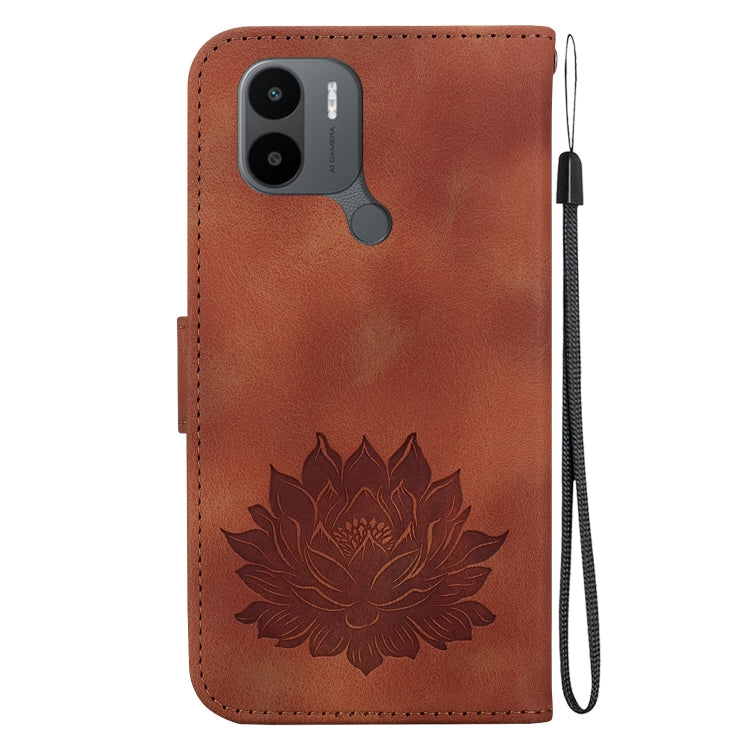 For Xiaomi Redmi A1+ / A2+ Lotus Embossed Leather Phone Case