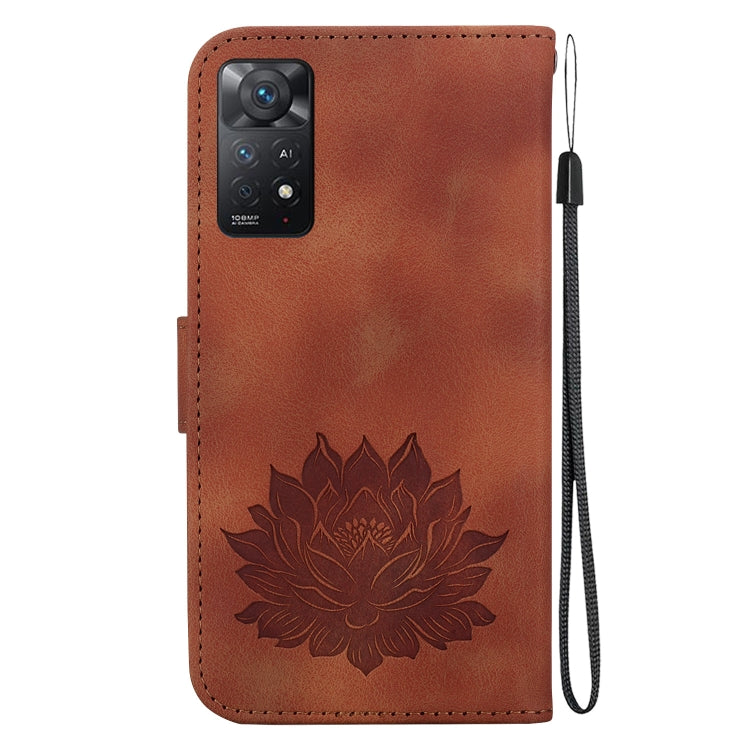 For Xiaomi Redmi Note 12 Pro 4G Lotus Embossed Leather Phone Case