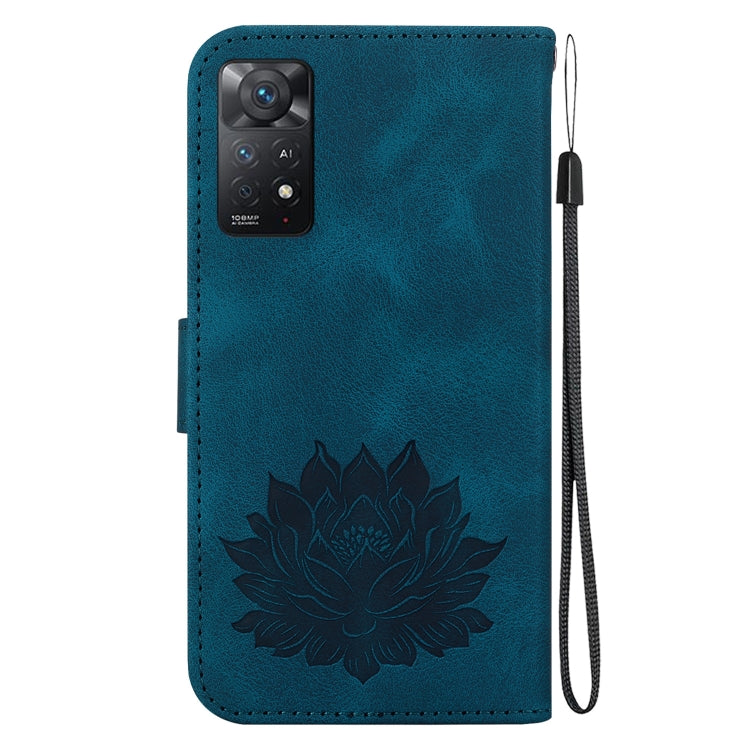 For Xiaomi Redmi Note 12 Pro 4G Lotus Embossed Leather Phone Case