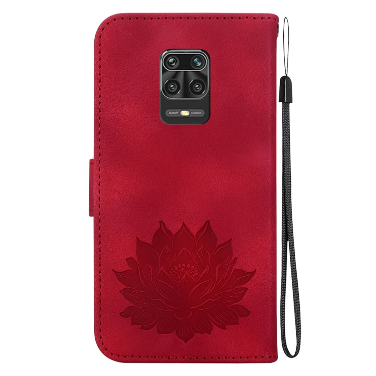 For Xiaomi Redmi Note 10 Lite Lotus Embossed Leather Phone Case
