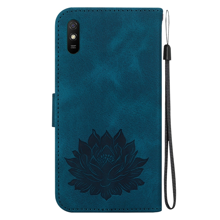 For Xiaomi Redmi 9A / 9i Sport / 9A Sport Lotus Embossed Leather Phone Case