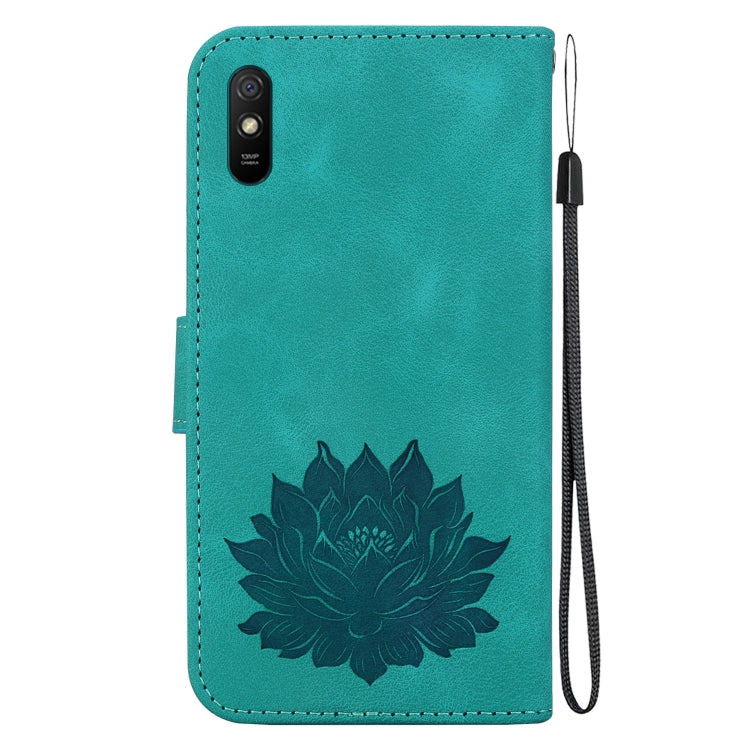 For Xiaomi Redmi 9A / 9i Sport / 9A Sport Lotus Embossed Leather Phone Case
