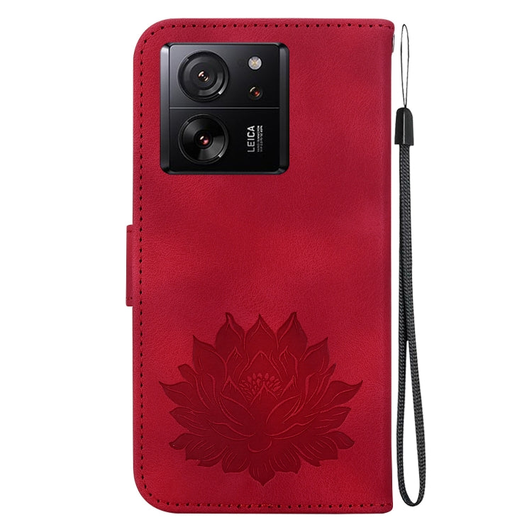 For Xiaomi Redmi K60 Ultra Lotus Embossed Leather Phone Case