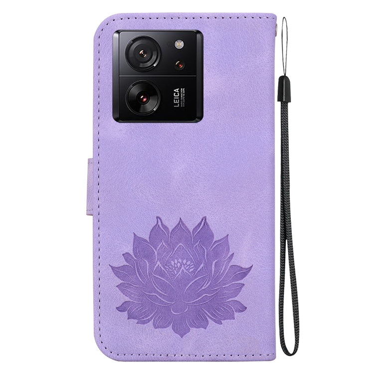 For Xiaomi Redmi K60 Ultra Lotus Embossed Leather Phone Case