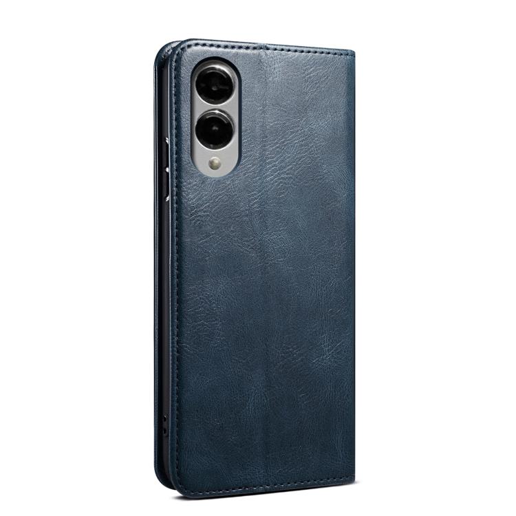 For Samsung Galaxy S25 Edge 5G Oil Wax Crazy Horse Texture Leather Phone Case