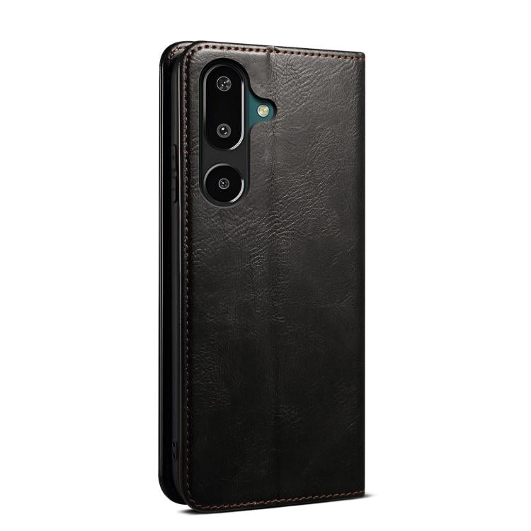 For Samsung Galaxy S26+ 5G Oil Wax Crazy Horse Texture Leather Phone Case