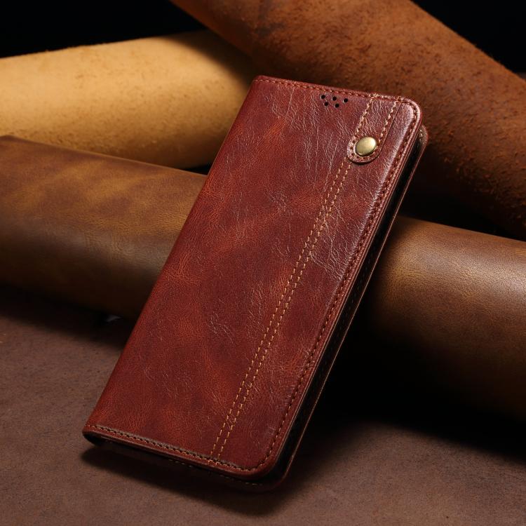 For Samsung Galaxy S26+ 5G Oil Wax Crazy Horse Texture Leather Phone Case