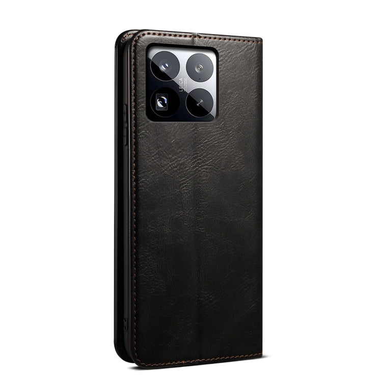 For Xiaomi 15 Oil Wax Crazy Horse Texture Leather Phone Case