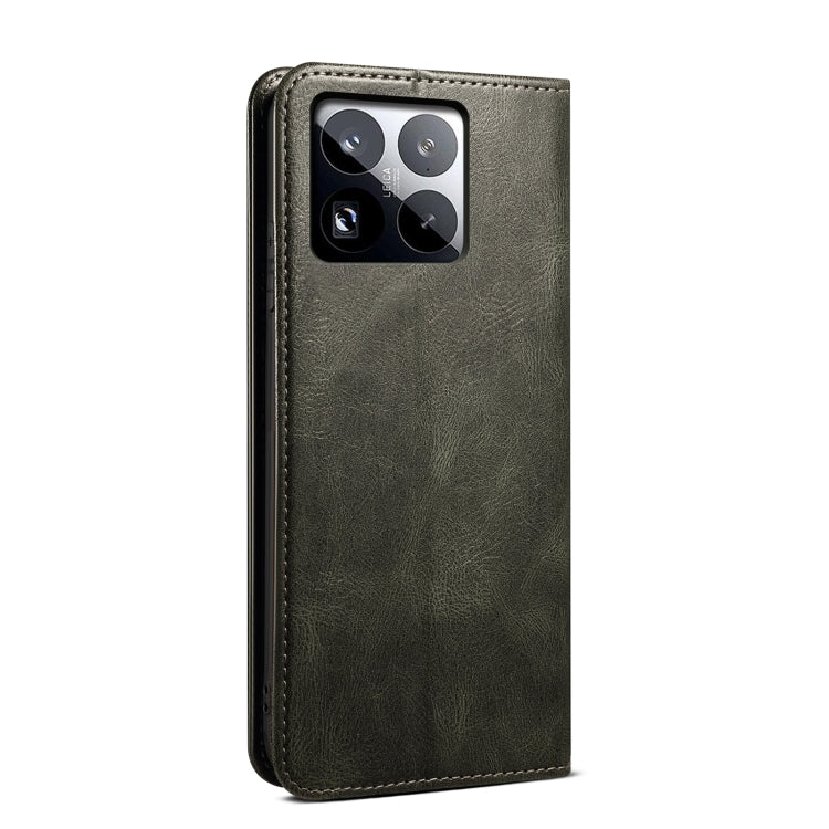 For Xiaomi 15 Oil Wax Crazy Horse Texture Leather Phone Case
