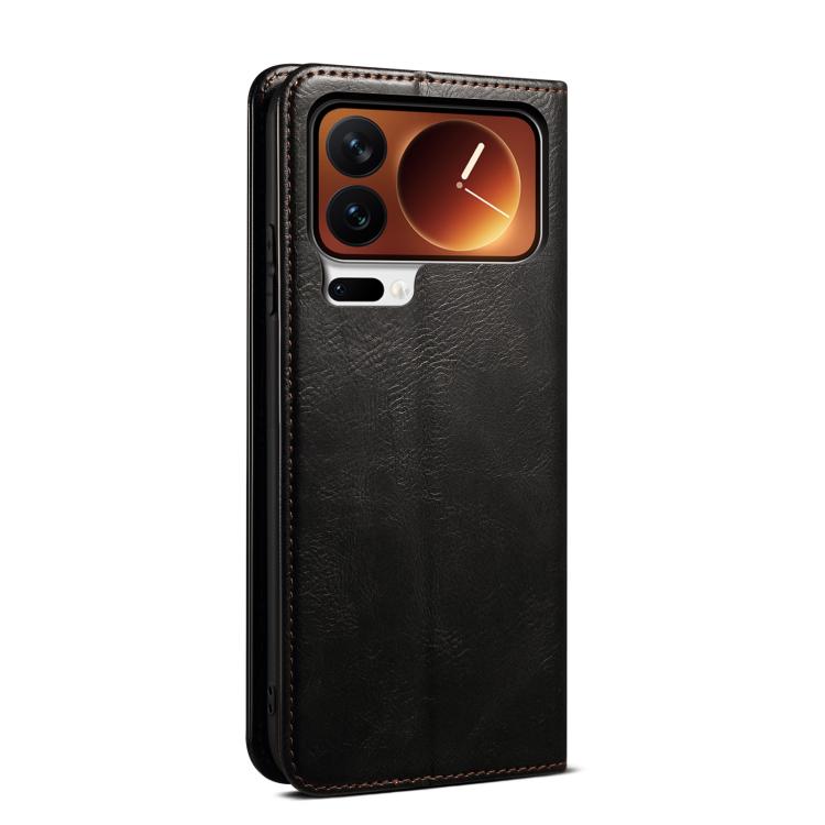 For Xiaomi 17 Pro Max Oil Wax Crazy Horse Texture Leather Phone Case