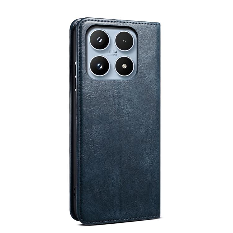 For Xiaomi 17 Oil Wax Crazy Horse Texture Leather Phone Case