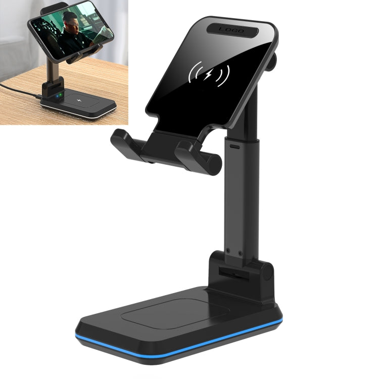 T6 2 in 1 Portable Folding Stand Wireless Charging, Style:Single Charge