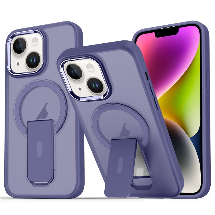 For iPhone 14 / 13 Acrylic Hybrid TPU MagSafe Holder Phone Case