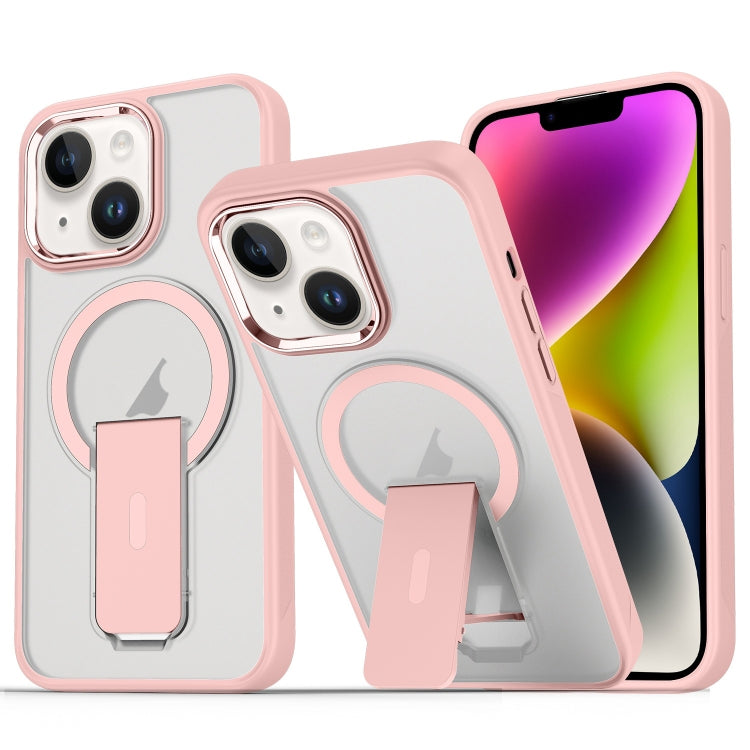 For iPhone 14 / 13 Acrylic Hybrid TPU MagSafe Holder Phone Case