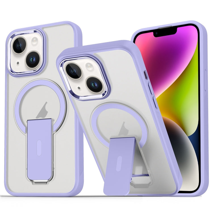 For iPhone 14 / 13 Acrylic Hybrid TPU MagSafe Holder Phone Case