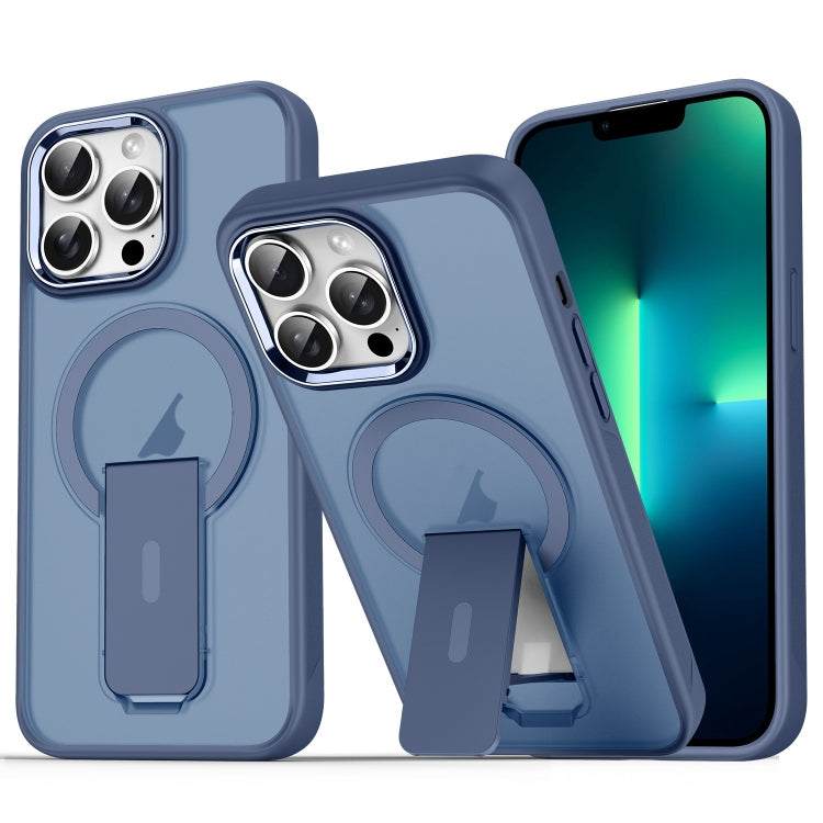 For iPhone 13 Pro Max Acrylic Hybrid TPU MagSafe Holder Phone Case