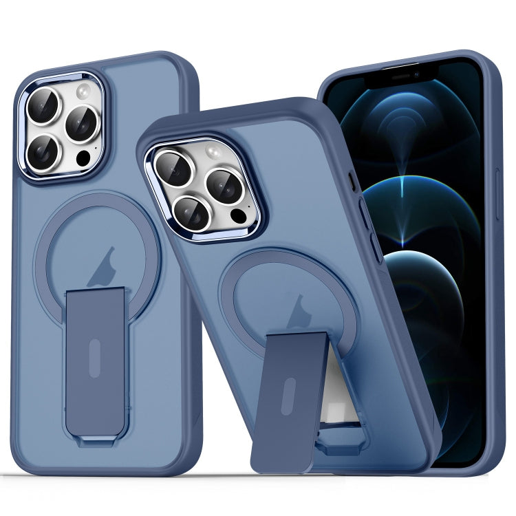 For iPhone 12 Pro Max Acrylic Hybrid TPU MagSafe Holder Phone Case