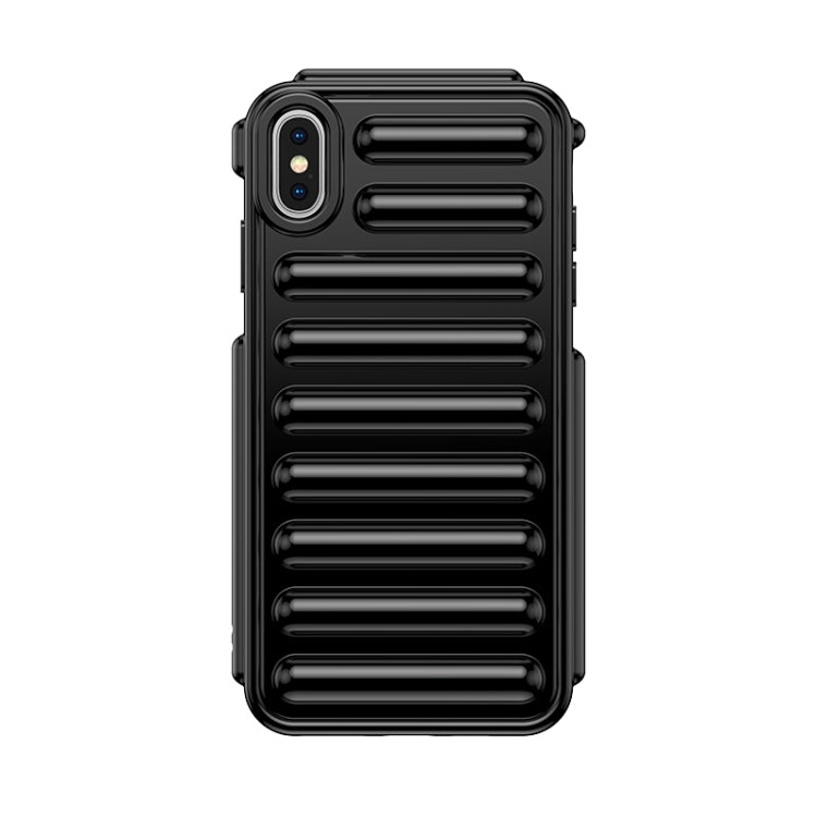 For iPhone XS Max Capsule Series Candy Color TPU Phone Case