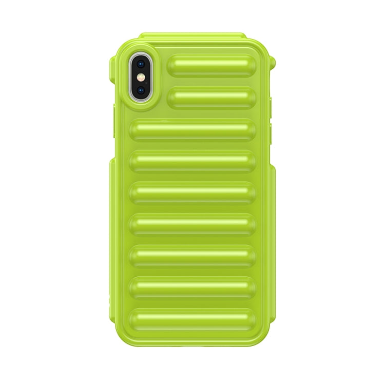 For iPhone XS Max Capsule Series Candy Color TPU Phone Case