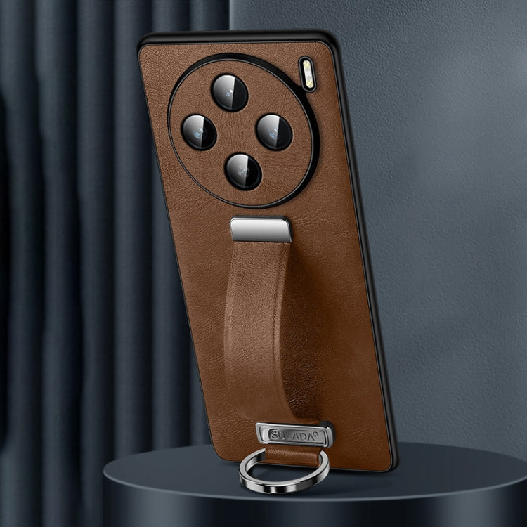 For vivo X100 SULADA PC + Leather Texture Skin Feel Shockproof Phone Case