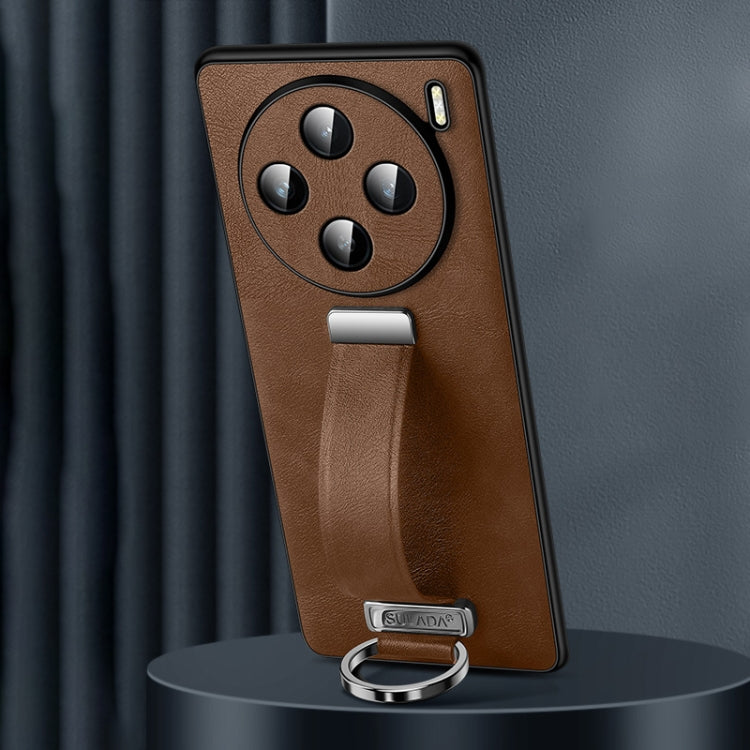 For vivo X100s SULADA PC + Leather Texture Skin Feel Shockproof Phone Case