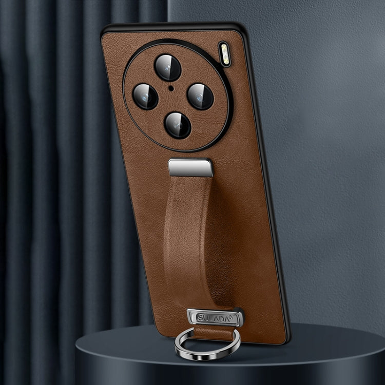 For vivo X100s Pro / X100 Pro SULADA PC + Leather Texture Skin Feel Shockproof Phone Case