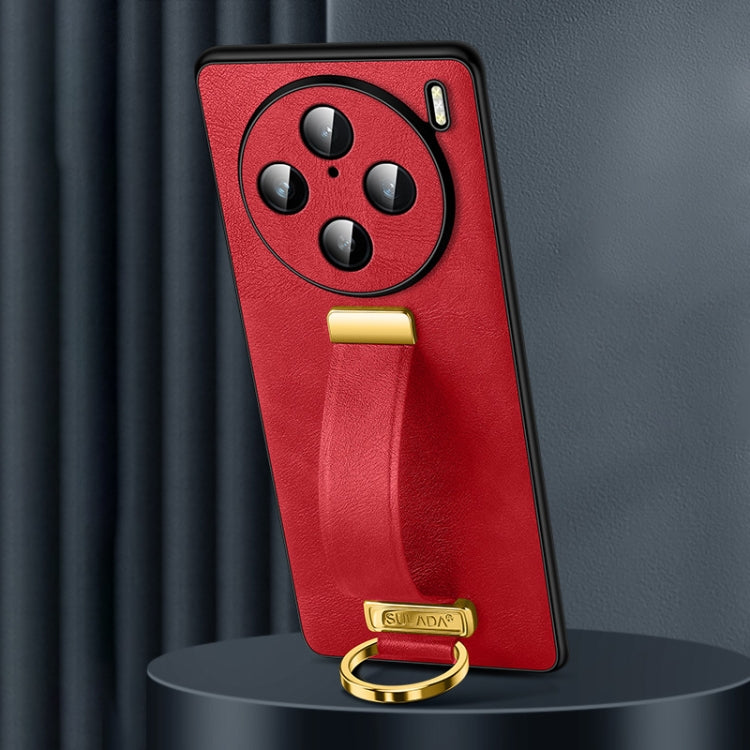 For vivo X100s Pro / X100 Pro SULADA PC + Leather Texture Skin Feel Shockproof Phone Case