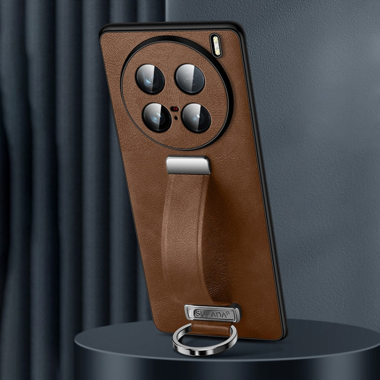 For vivo X100 Ultra SULADA PC + Leather Texture Skin Feel Shockproof Phone Case