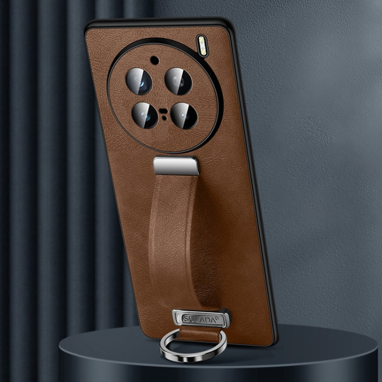 For vivo X200 Pro SULADA PC + Leather Texture Skin Feel Shockproof Phone Case