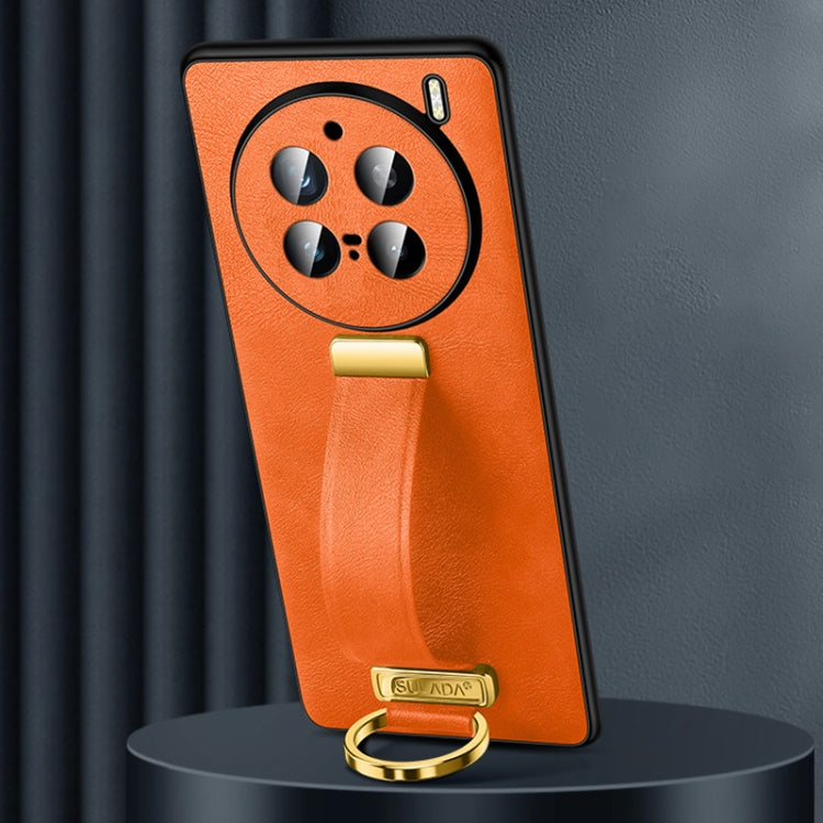 For vivo X200 Pro SULADA PC + Leather Texture Skin Feel Shockproof Phone Case