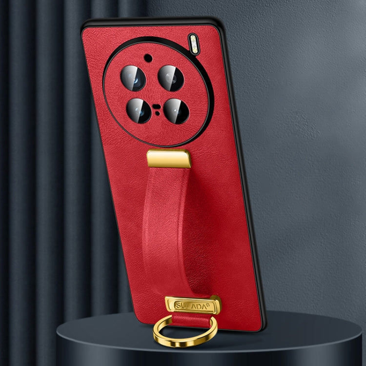 For vivo X200 Pro SULADA PC + Leather Texture Skin Feel Shockproof Phone Case