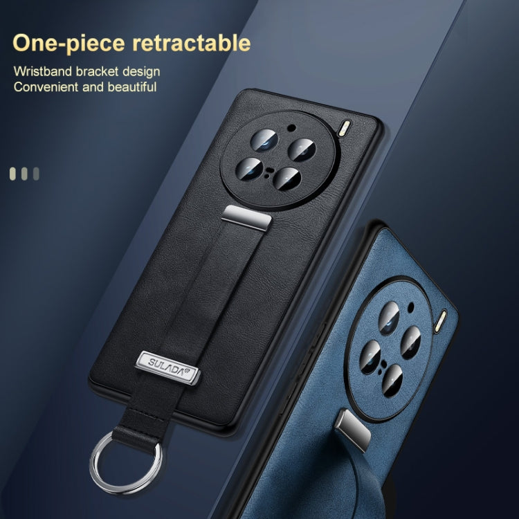 For vivo X100s SULADA PC + Leather Texture Skin Feel Shockproof Phone Case