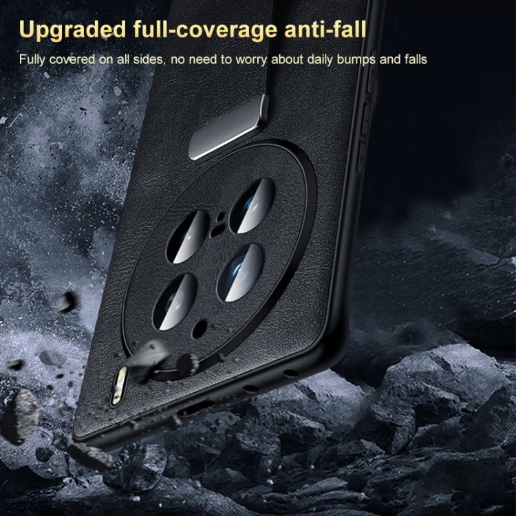 For vivo X100 SULADA PC + Leather Texture Skin Feel Shockproof Phone Case