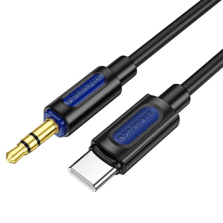 Borofone BL20 True Sound AUX Silicone Audio Cable, 3.5mm to Type-C Cable, Length: 1m