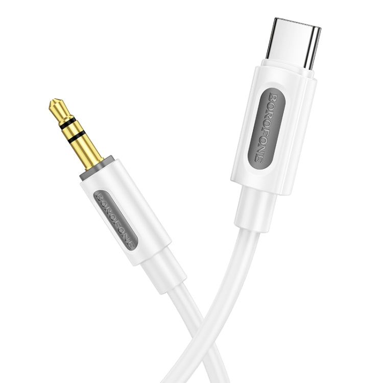 Borofone BL20 True Sound AUX Silicone Audio Cable, 3.5mm to Type-C Cable, Length: 1m