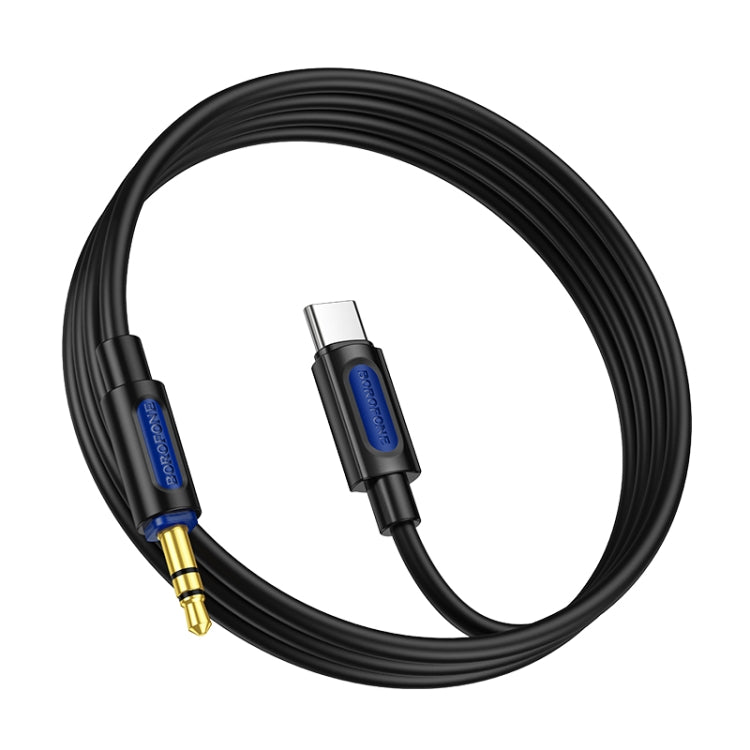Borofone BL20 True Sound AUX Silicone Audio Cable, 3.5mm to Type-C Cable, Length: 1m