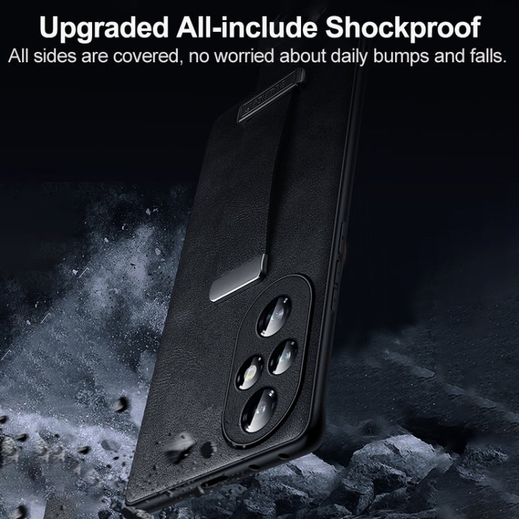 For Honor 200 SULADA PC Hybrid Leather Texture Skin Feel Shockproof Phone Case
