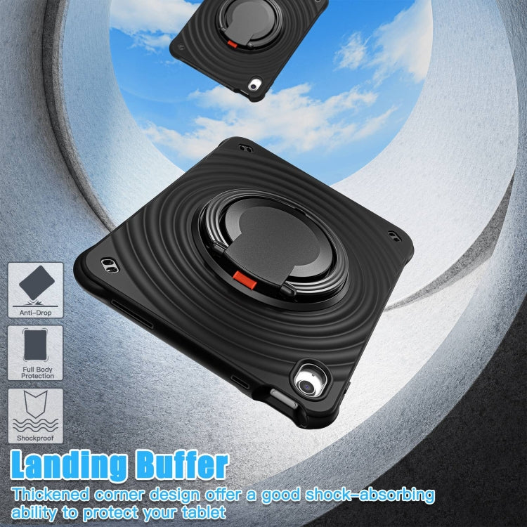 For iPad 2025 / 2022 Rotation Handle Holder Silicone Hybrid PC Tablet Case