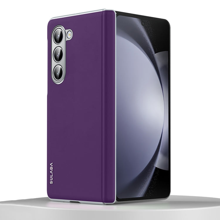 For Samsung Galaxy Z Fold5 SULADA Skin Feel Liquid Leather Shockproof Phone Case