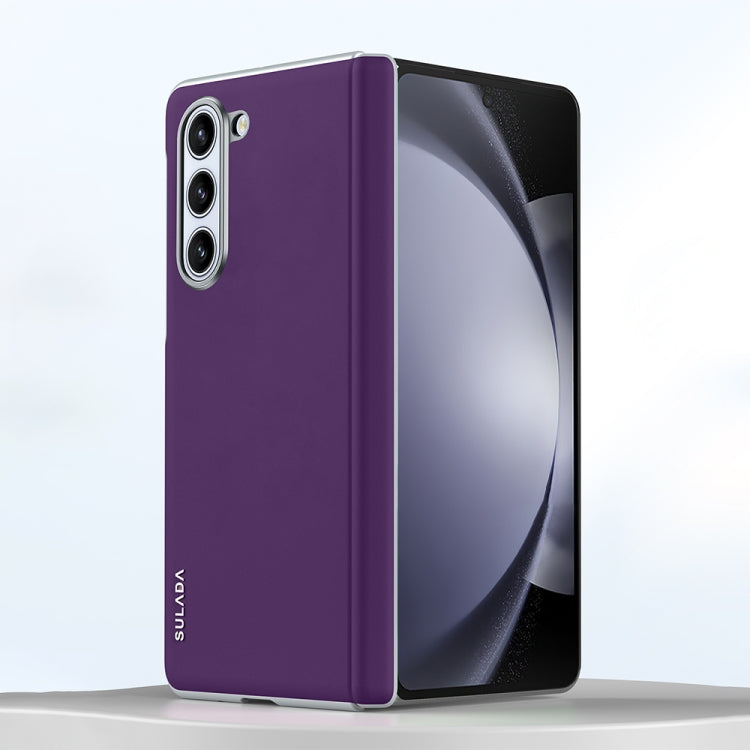 For Samsung Galaxy Z Fold6 SULADA Skin Feel Liquid Leather Shockproof Phone Case