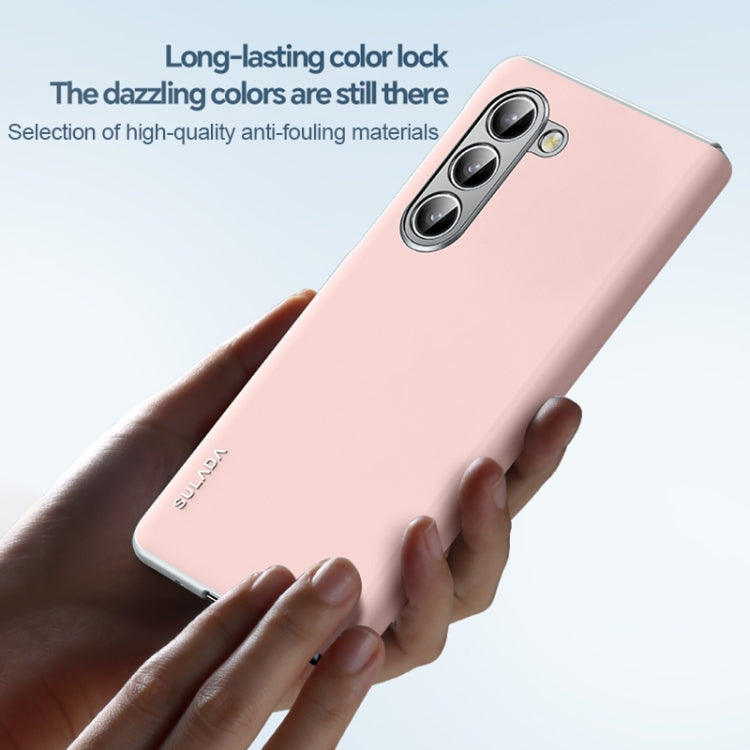 For Samsung Galaxy Z Fold5 SULADA Skin Feel Liquid Leather Shockproof Phone Case