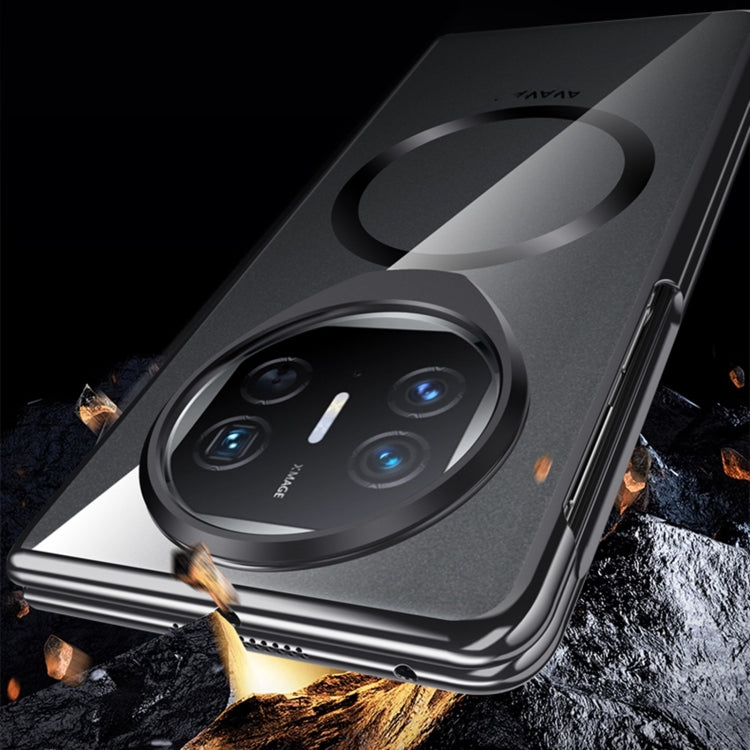 For Huawei Mate X5 Integrated MagSafe Metal Lens Holder PC Electroplating Phone Case