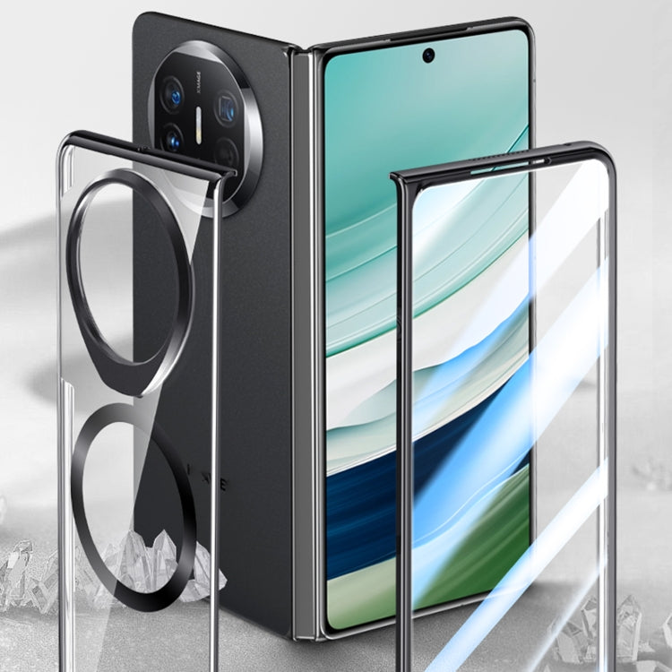 For Huawei Mate X5 Integrated MagSafe Metal Lens Holder PC Electroplating Phone Case