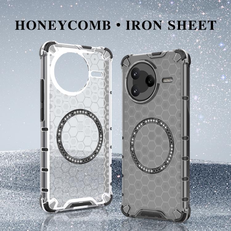 For Redmi K80 5G / Poco F7 Pro Honeycomb Magnetic Ring Shockproof Phone Case