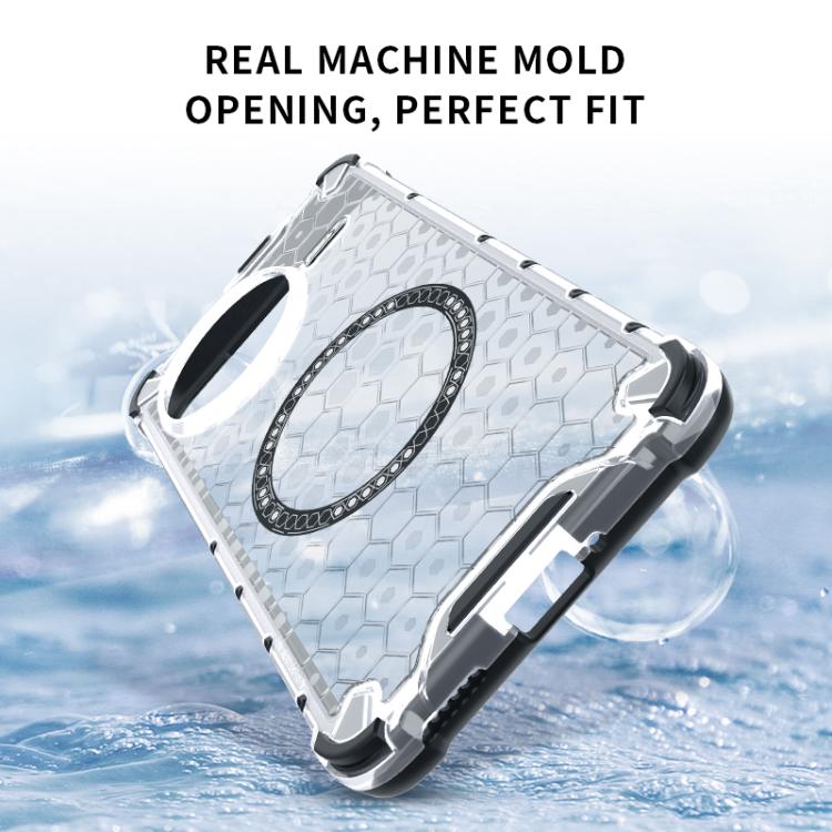For Redmi K80 5G / Poco F7 Pro Honeycomb Magnetic Ring Shockproof Phone Case