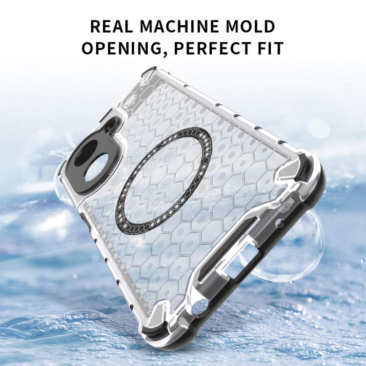 For Redmi A5 4G 171.7mm / Poco C71 Honeycomb Magnetic Ring Shockproof Phone Case