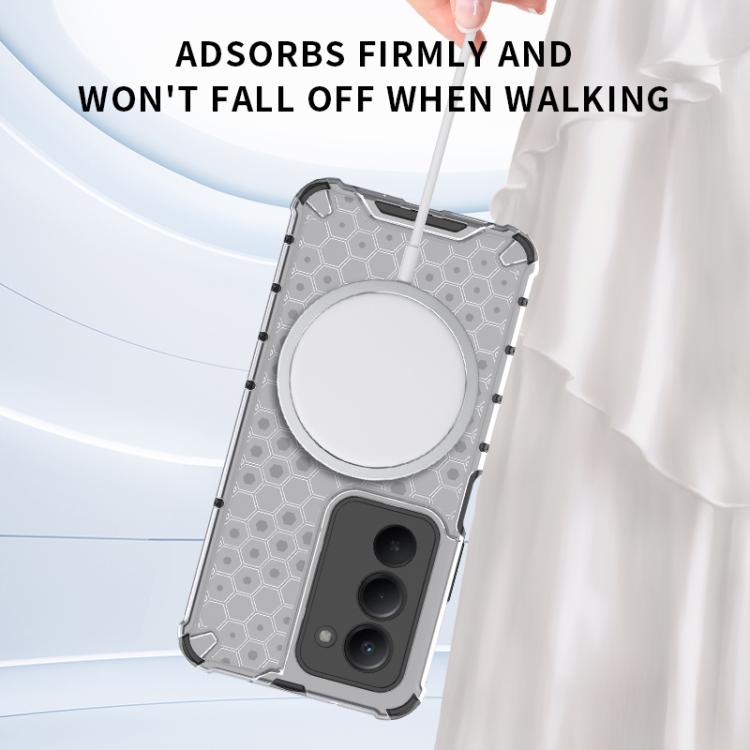 For Redmi 15 5G / 4G EU 171mm Honeycomb Magnetic Ring Shockproof Phone Case